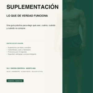 Guía de suplementación SABIO 2026